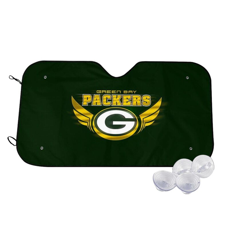 Green Bay Packers 3 Print suitable for front Car windshield sunshades Car windshield sunshades