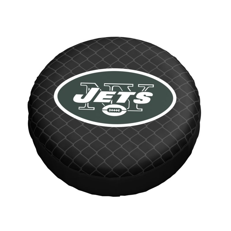 New York Jets Grid background car tire waterproof dustproof protective cover