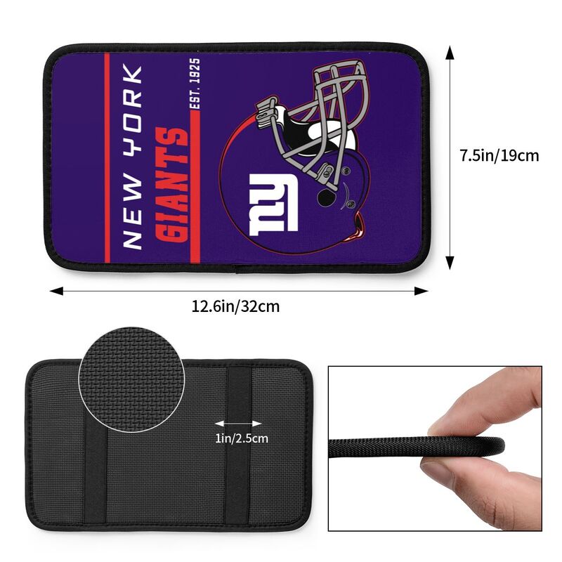 New York Giants Print car armrest box cushion armrest protective cover