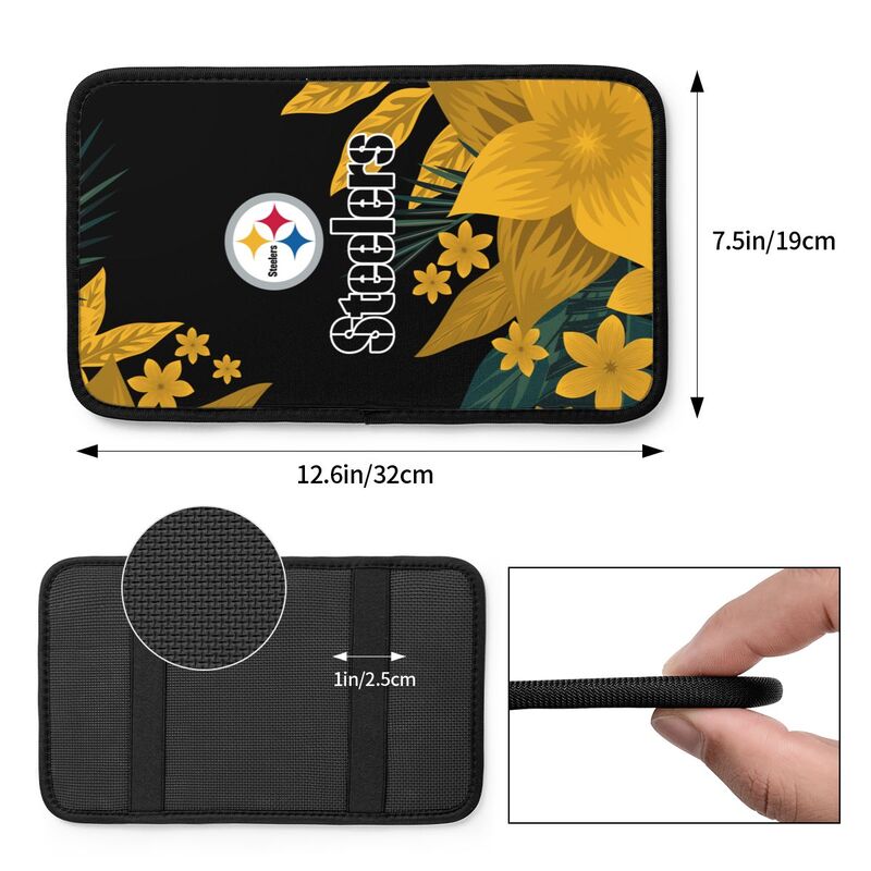 Pittsburgh Steelers Car armrest box protective cover car center console armrest pad