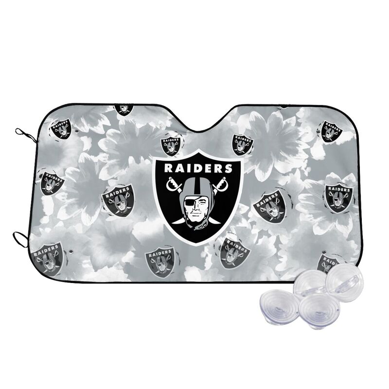 Las Vegas Raiders Printed multi size car front windshield sunshade car windshield sunshade