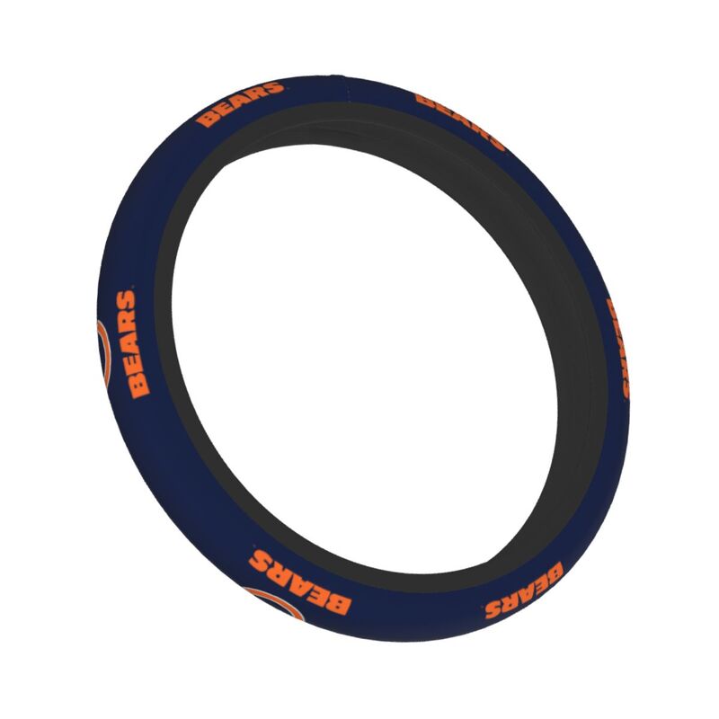Chicago Bears 3 Printed elastic steering wheel cover anti slip breathable
