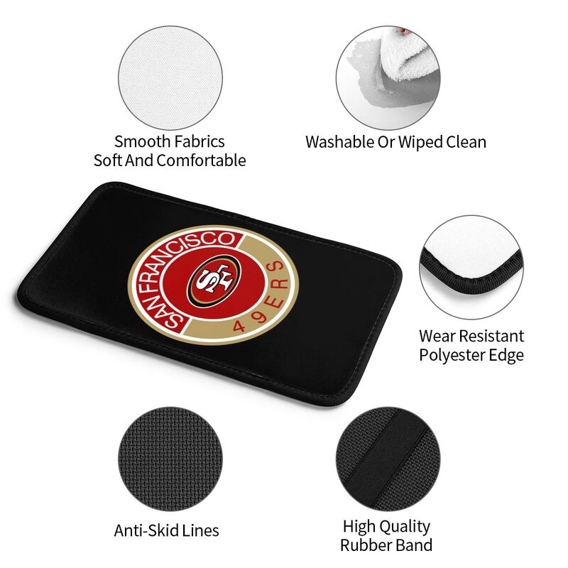 San Francisco 49ers print car armrest protective cover Car center console armrest pad