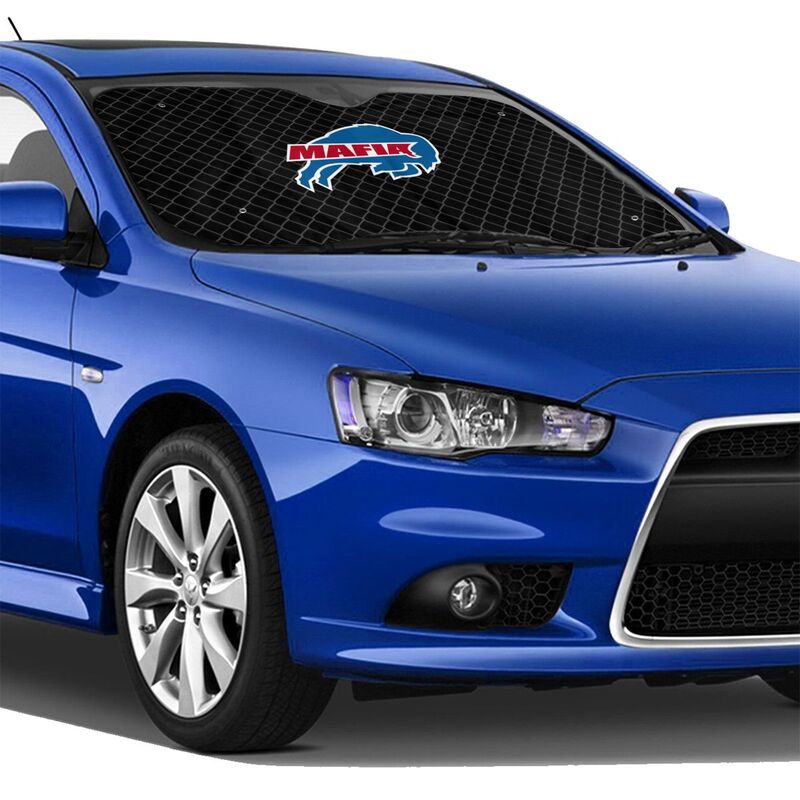 Buffalo Bills 2 Print Car windshield sunshades is suitable front Car windshield sunshades