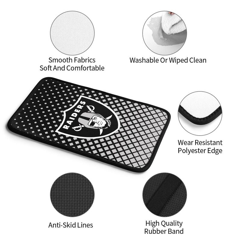 Las Vegas Raiders Car handrail box cushion Personalized printed car armrest cover