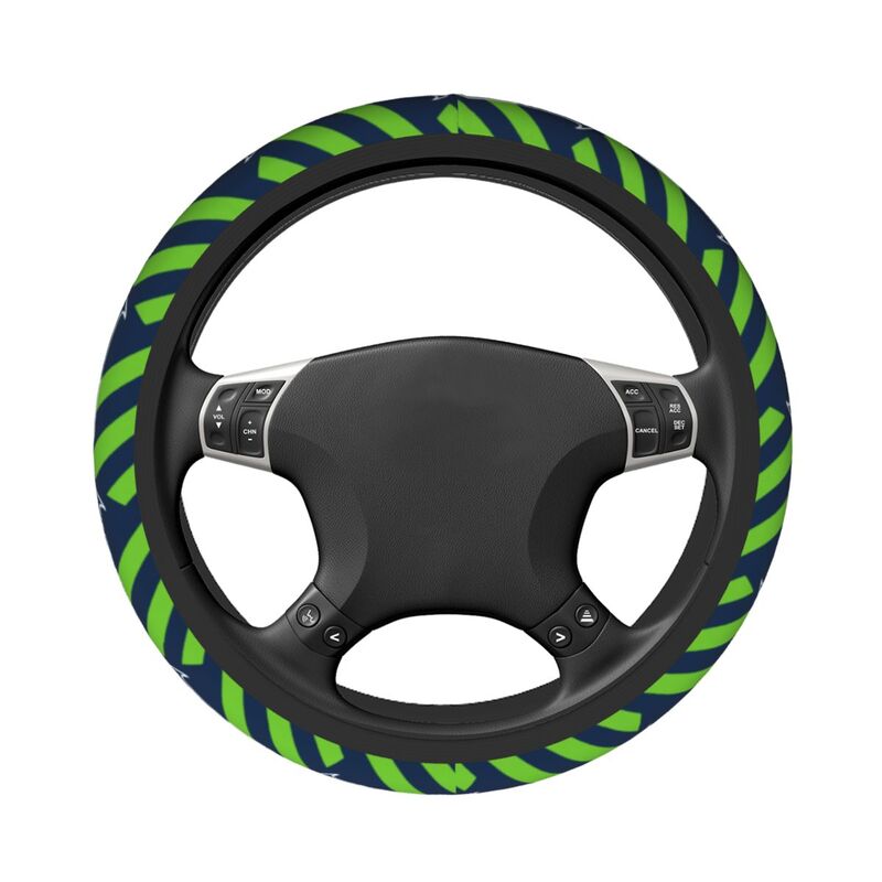 Seattle Seahawks Printed elastic steering wheel cover car steering wheel protective cover