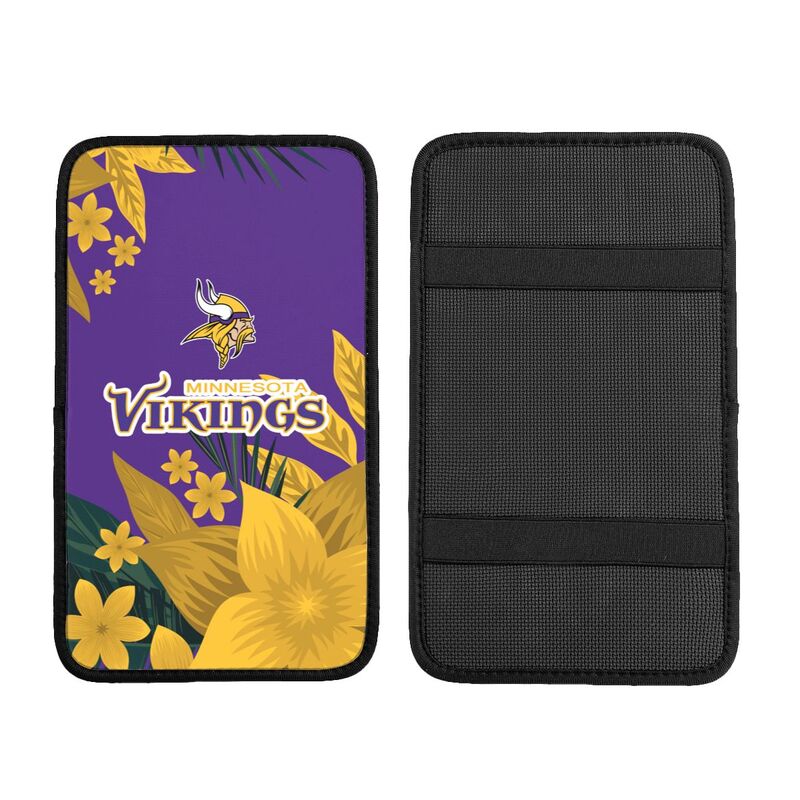 Minnesota Vikings Car armrest box protective cover car center console armrest pad