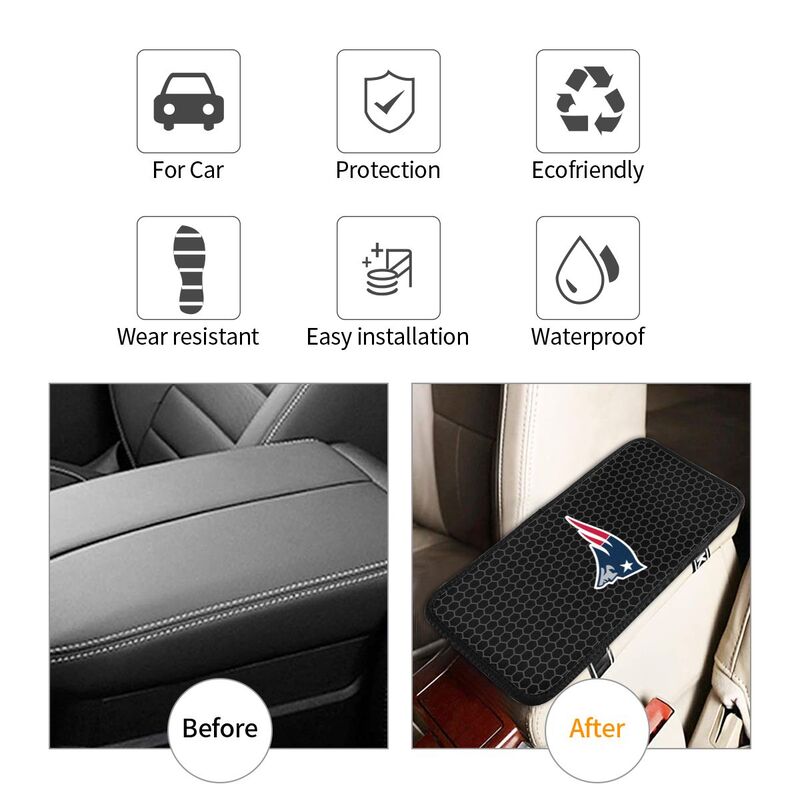 New England Patriots Printed protective pad for car armrest box