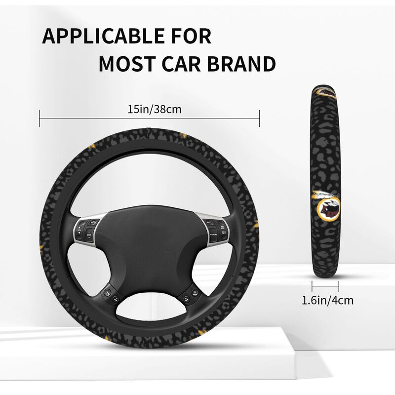 Washington Commanders Printed elastic steering wheel cover car steering wheel protective cover