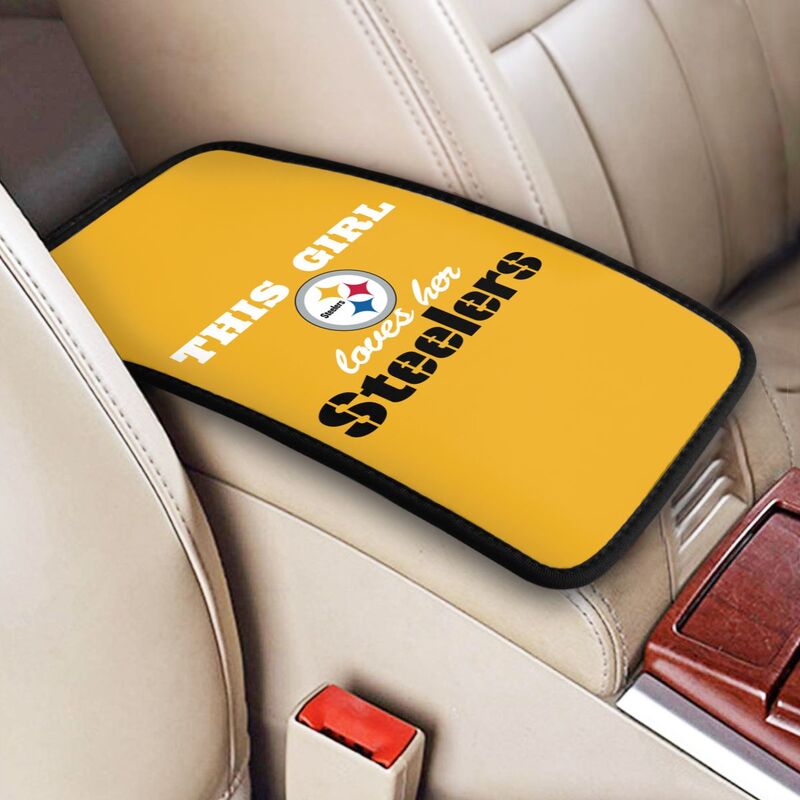 Pittsburgh Steelers Printing car center console pad car armrest protective cover