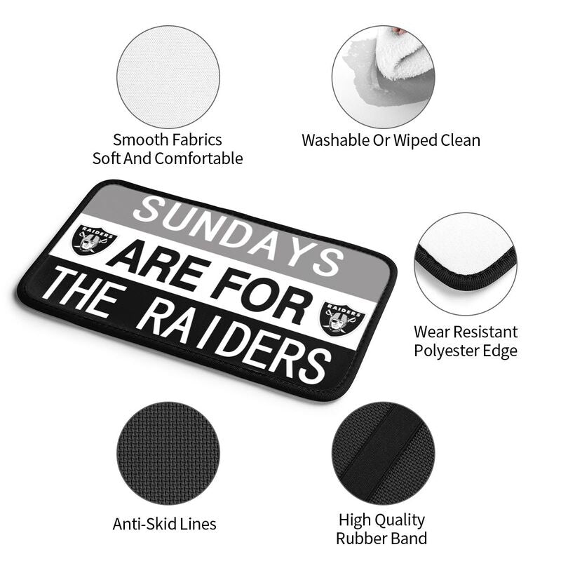 Las Vegas Raiders Personalized printed car armrest cover Car handrail box cushion