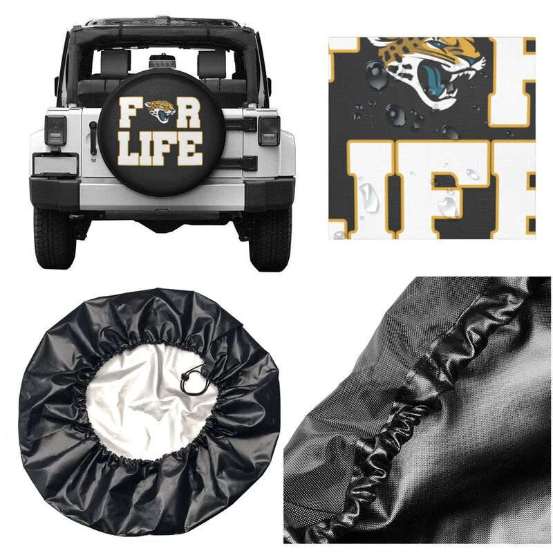 Jacksonville Jaguars Printing tire protection cover car spare tire dust protection cover