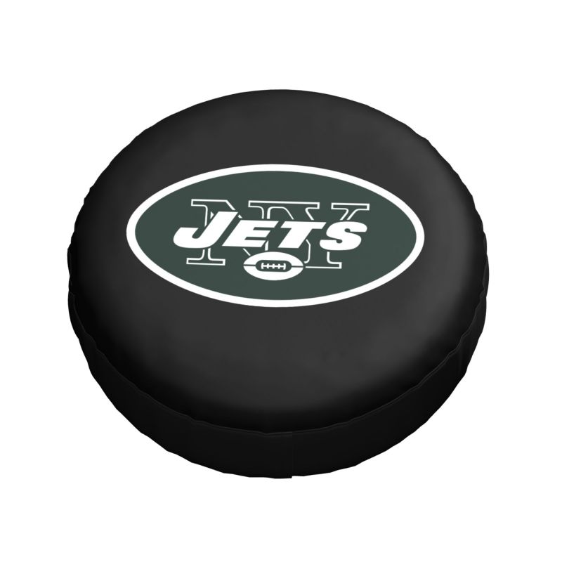 New York Jets 2 Car tire protective cover waterproof and dustproof tire cover