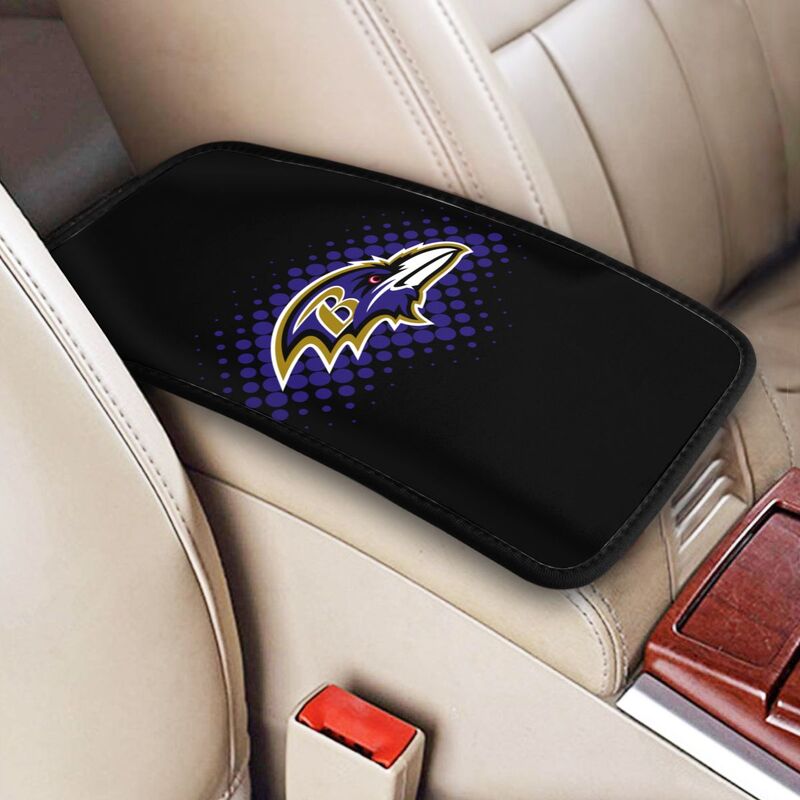Baltimore Ravens Printed car armrest box cushion armrest protective cover