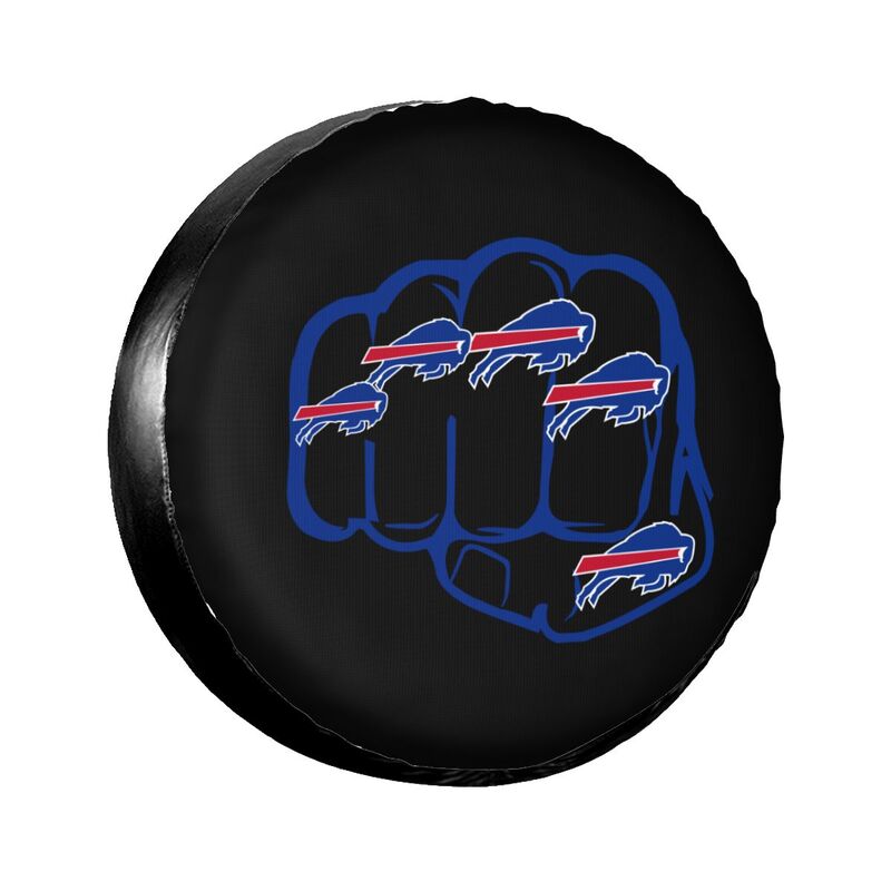 Buffalo Bills 2 Print tire protection cover car spare tire dust protection covers