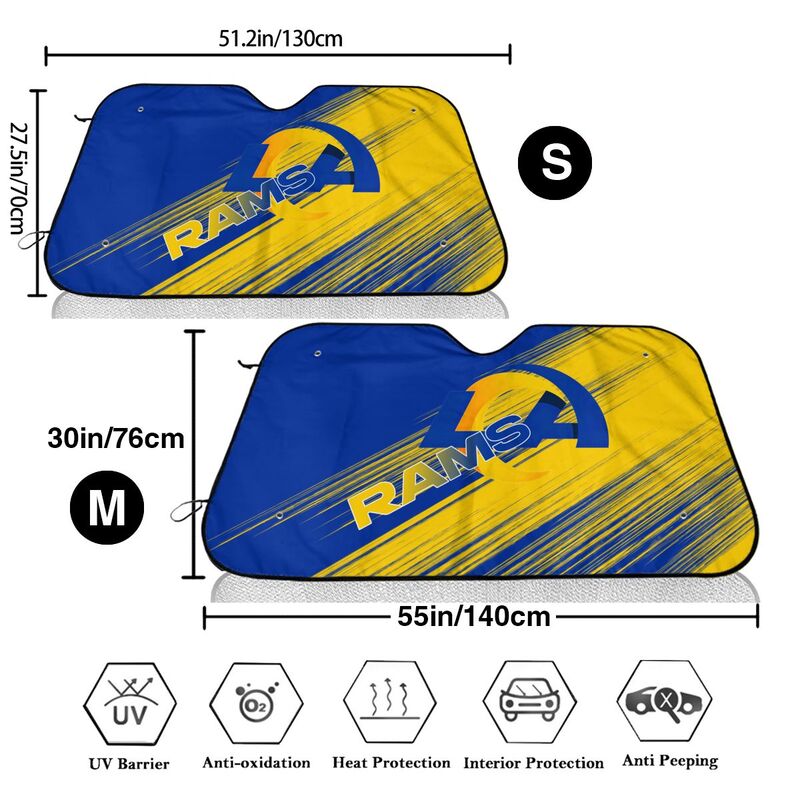 Los Angeles Rams Print car windshield sunshade panel car windshield sunshade cover multiple sizes