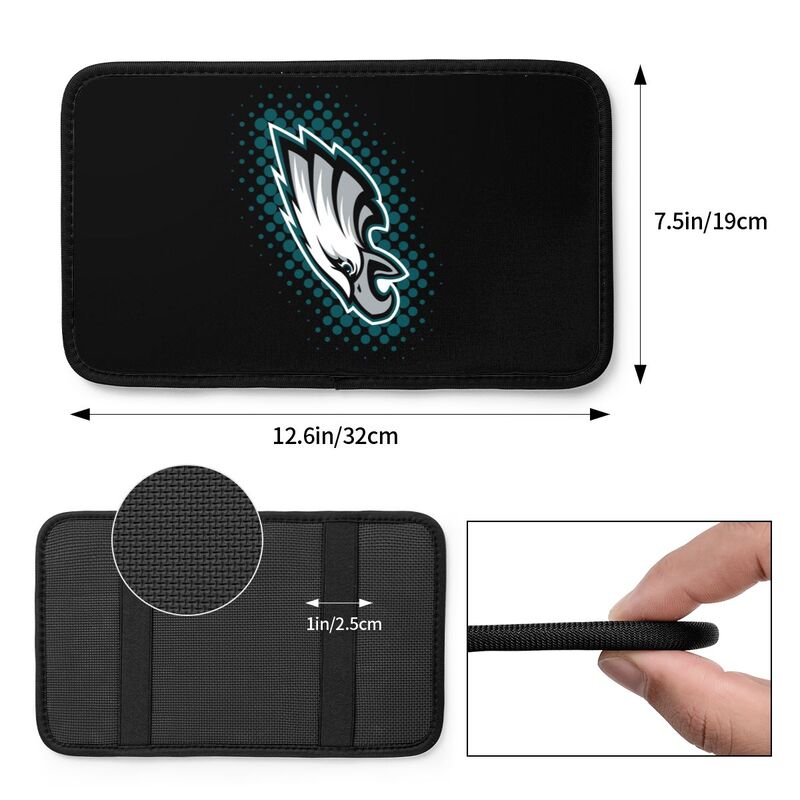 Philadelphia Eagles Printed car armrest box cushion armrest protective cover