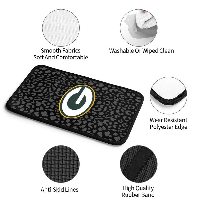 Green Bay Packers 2 print Car handrail box cushion Personalized car armrest cover