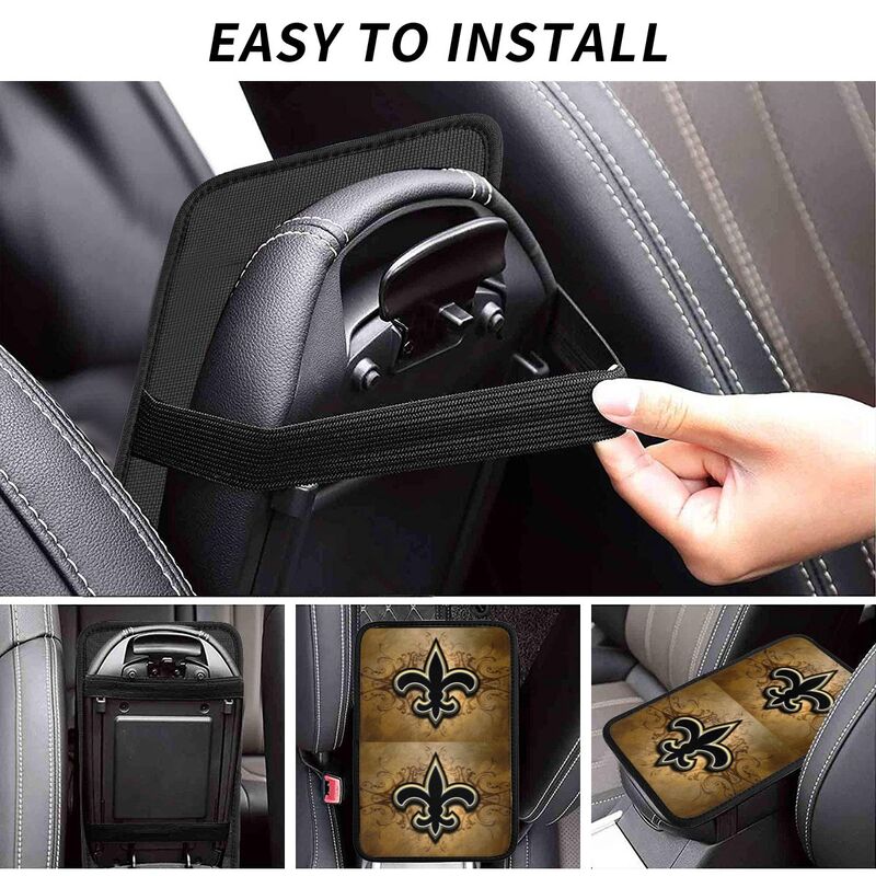 New Orleans Saints2 Printed car armrest box pad elbow protection pad