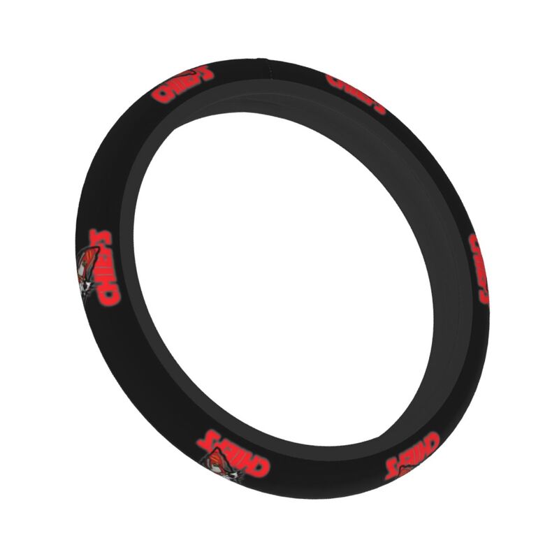 Kansas City Chiefs 3 Printed elastic steering wheel cover anti slip breathable