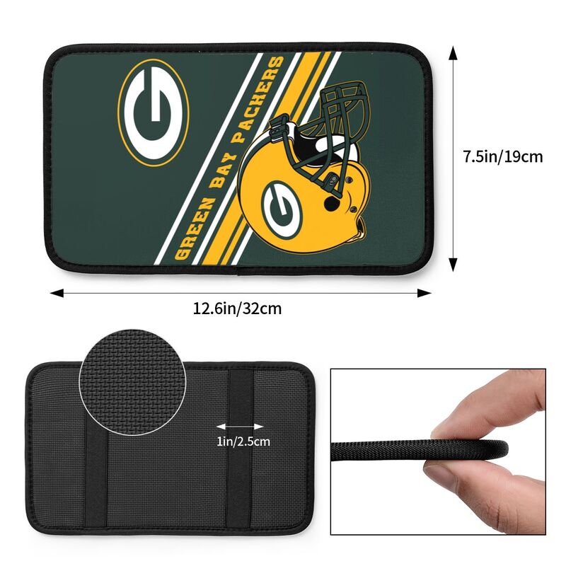 Green Bay Packers Print armrest protective cover car armrest box cushion