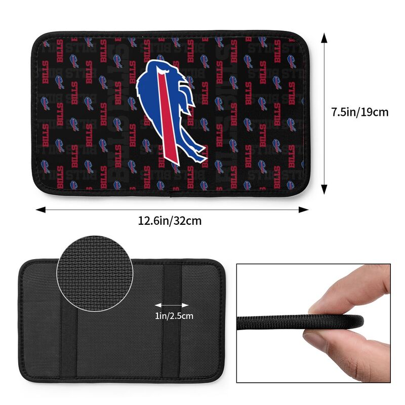 Buffalo Bills 3 printed Car handrail cushion Personalized car armrest cover