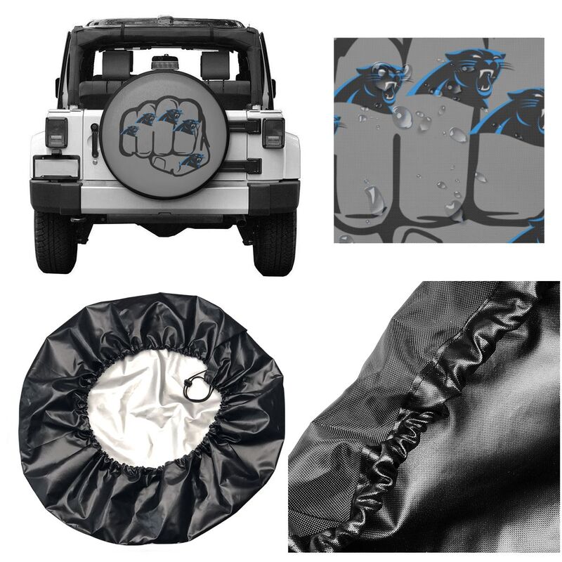 Carolina Panthers Print tire protection cover car spare tire dust protection covers