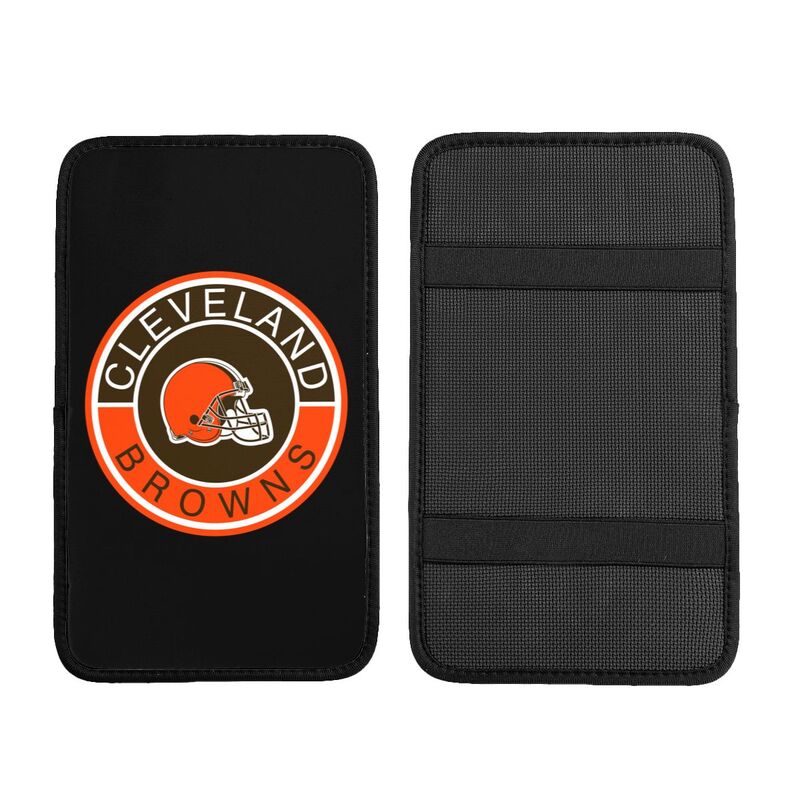 Cleveland Browns print car armrest protective cover Car center console armrest pad