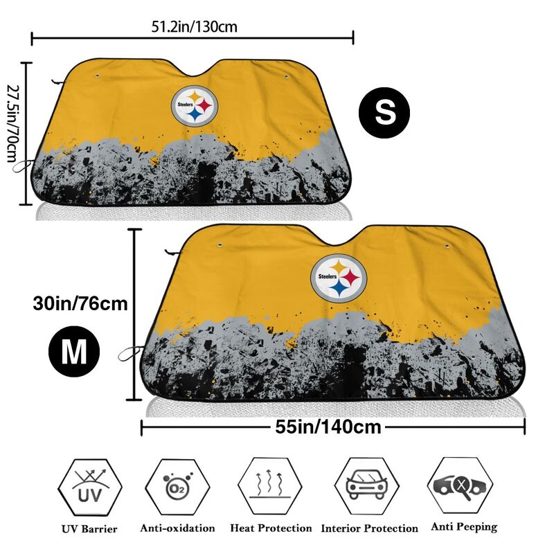 Pittsburgh Steelers Print car front windshield sunshade car windshield sunshade (multi size)