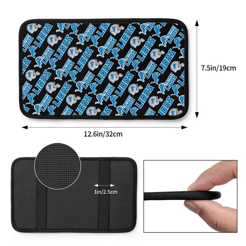 Detroit Lions1 Printing car armrest box protective pad