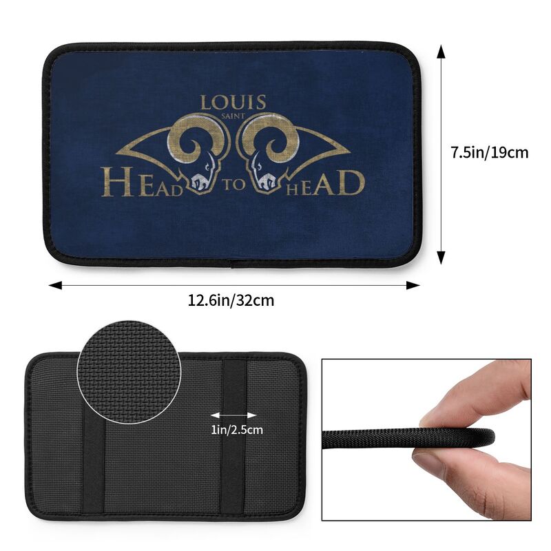 Los Angeles Rams1 Printed car armrest box pad anti-abrasion pad