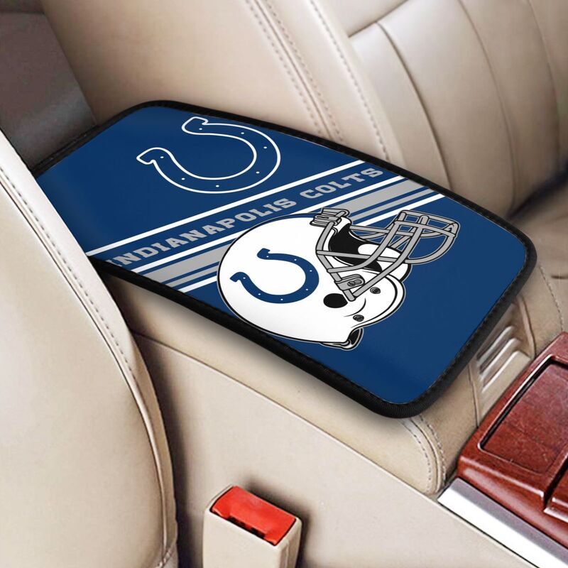 Indianapolis Colts Print armrest protective cover car armrest box cushion