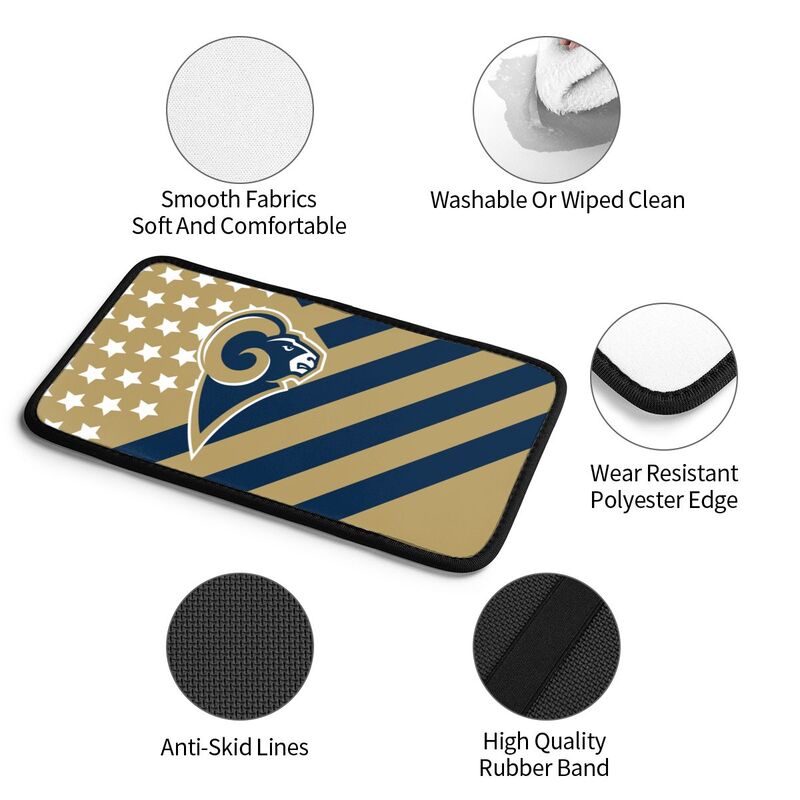 Los Angeles Rams Printed car armrest box pad elbow protection pad