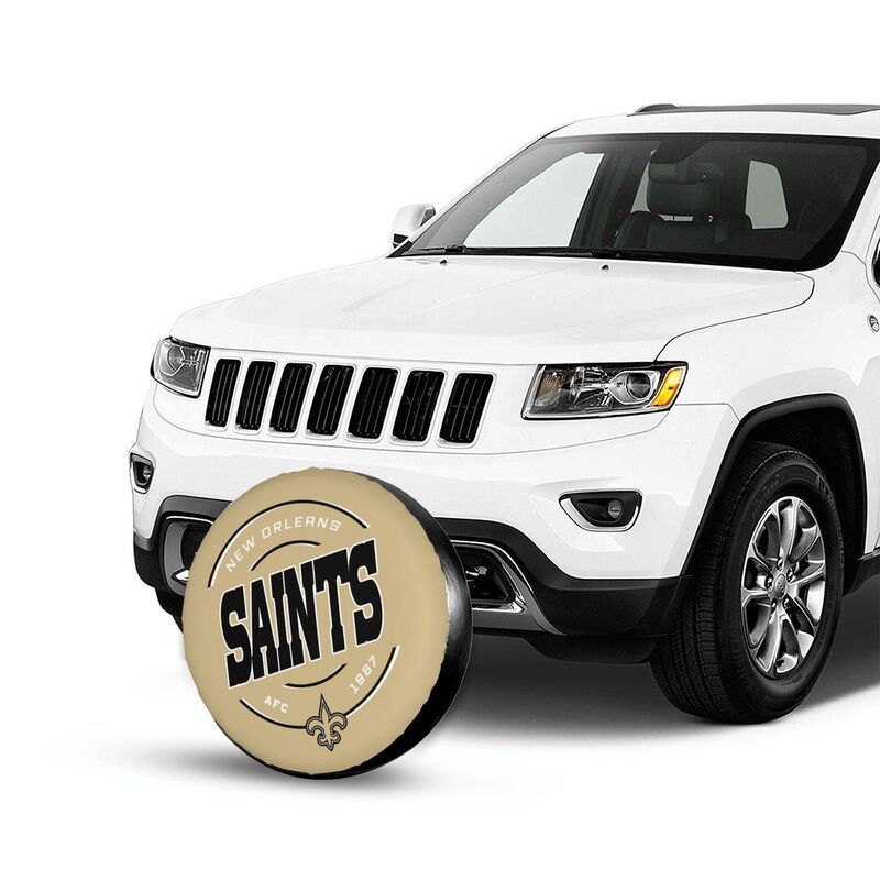 New Orleans Saints Printing car tire protection cover car spare tire dust protection cover