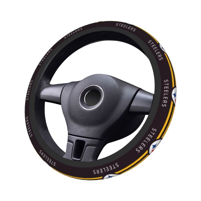 Pittsburgh Steelers Printed elastic steering wheel cover car protective cover