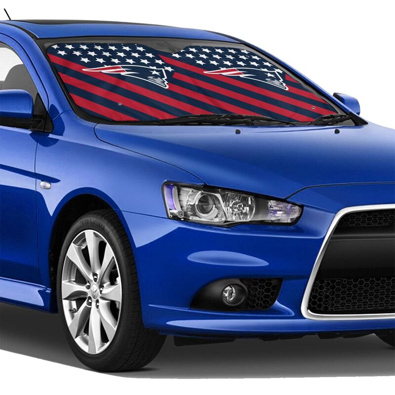 New England Patriots 3 Print suitable for front Car windshield sunshades Car windshield sunshades