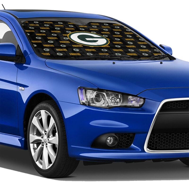 Green Bay Packers Printed is suitable for front Car windshield sunshades Car windshield sunshades