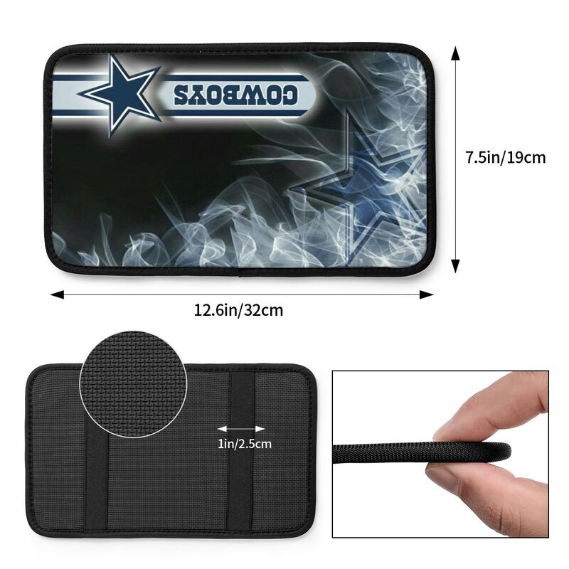 Car armrest box pad Dallas Cowboys2 Printed central armrest box pad anti slip pad