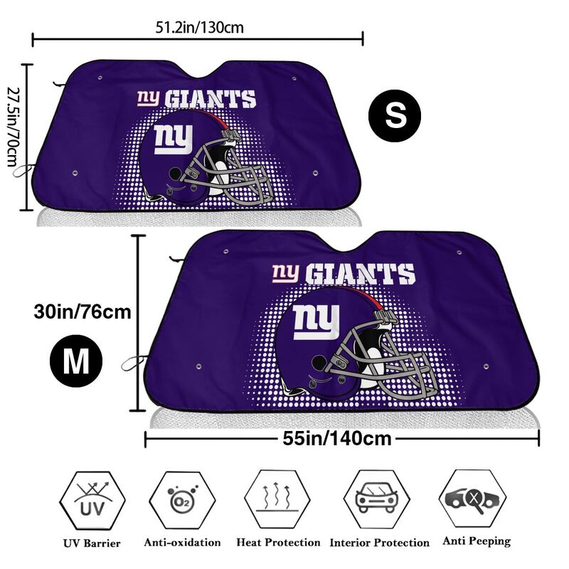 New York Giants Printing car front windshield sunshade car windshield sunshade multi size