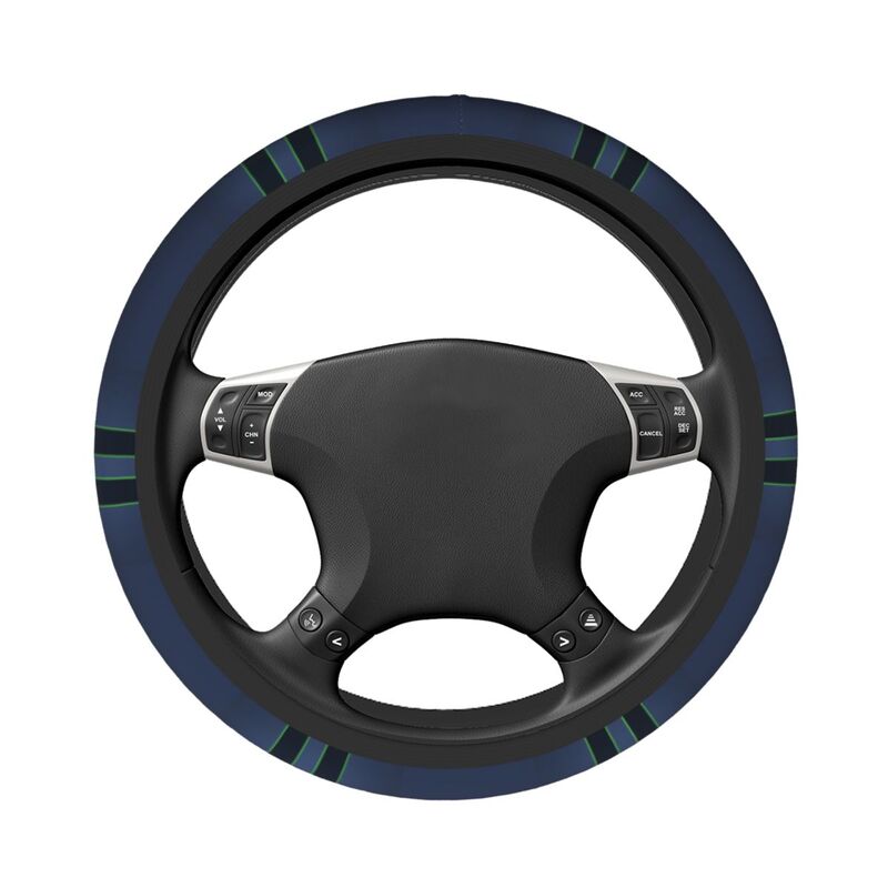 Seattle Seahawks Printed car protective cover elastic steering wheel cover