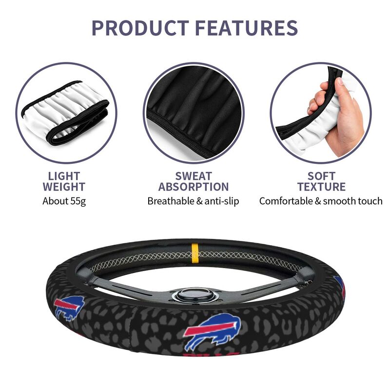 Buffalo Bills 1 Printed elastic steering wheel cover car anti-skid cover