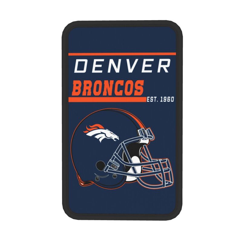 Denver Broncos Print car armrest box cushion armrest protective cover