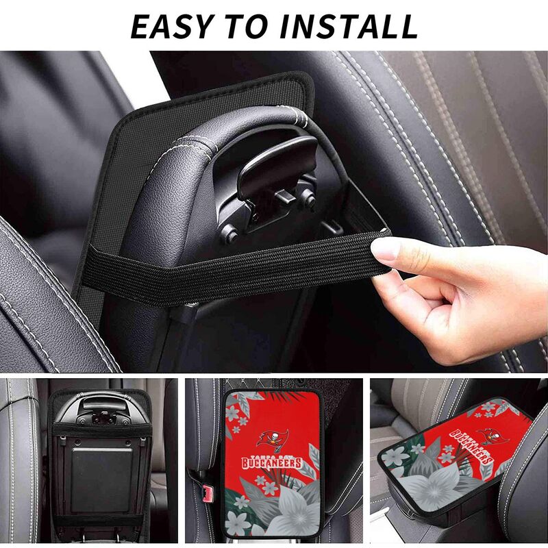 Tampa Bay Buccaneers Car armrest box protective cover car center console armrest pad