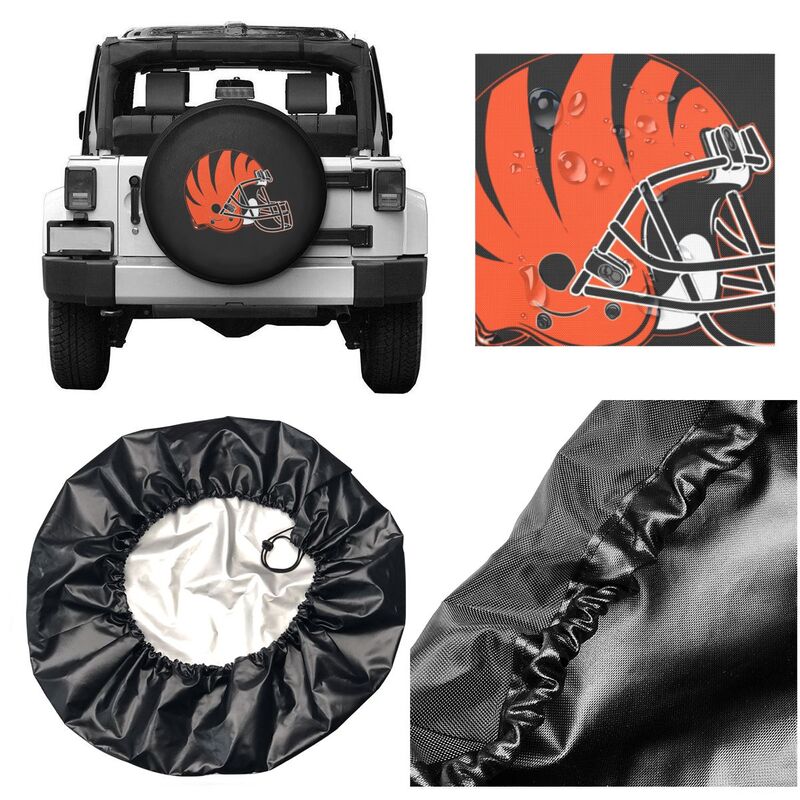 Cincinnati Bengals Printing tire protection covers car sun protection tire protection cover