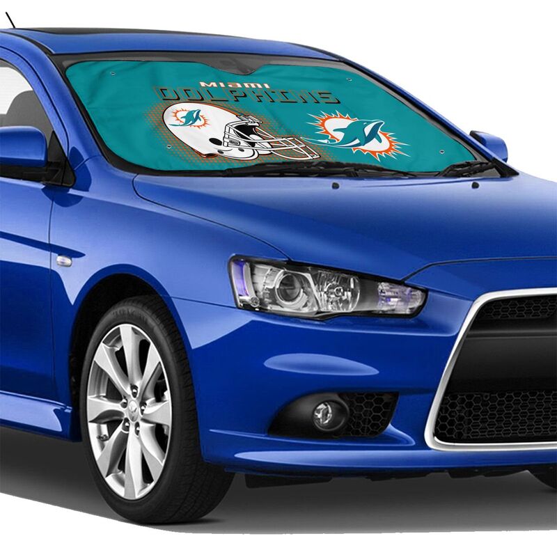 Miami Dolphins Printing Car windshield sunshades is suitable car front windshield sunshades