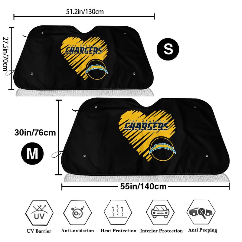 San Diego Chargers Printing is suitable car front windshield sunshades Car windshield sunshades