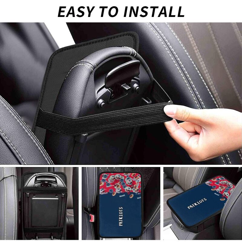 New England Patriots print Car center console armrest pad car armrest protective cover