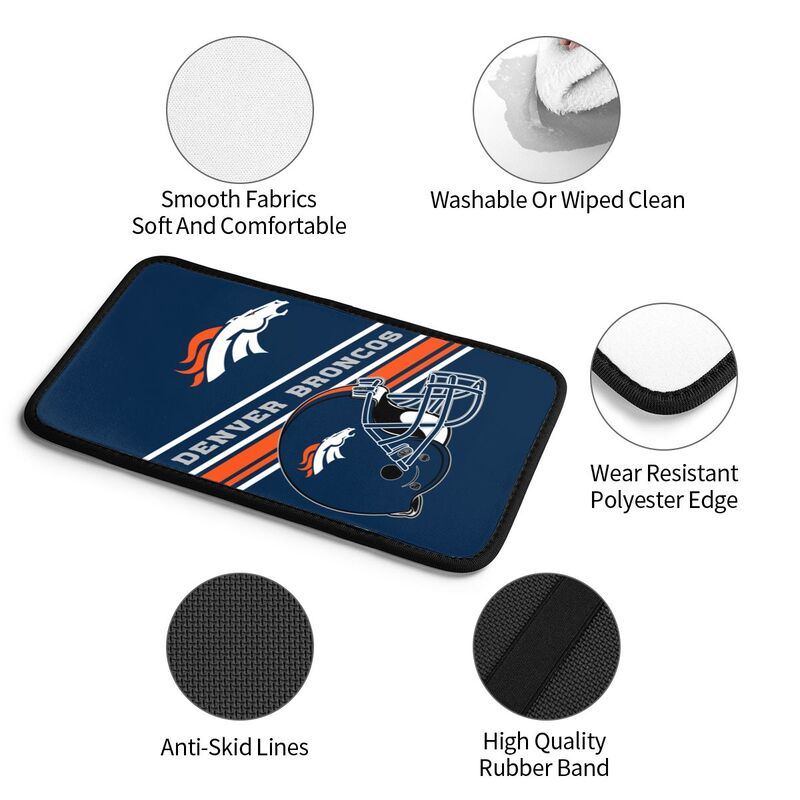 Denver Broncos Print armrest protective cover car armrest box cushion