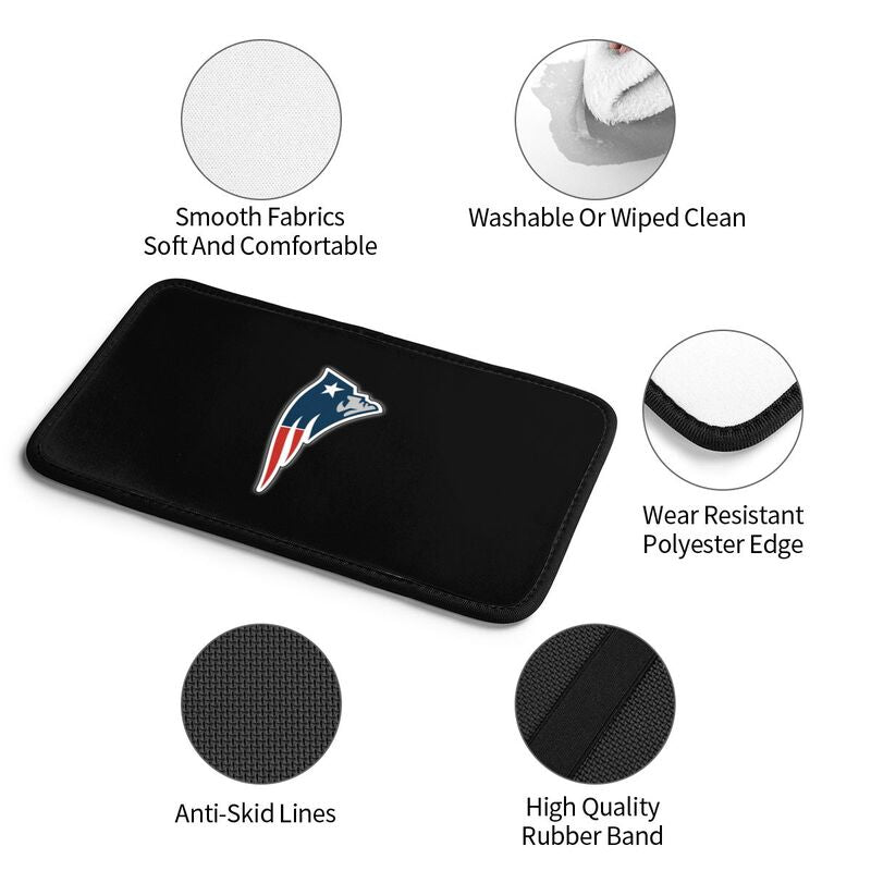 New England Patriots Printed car center armrest box pad anti slip pad
