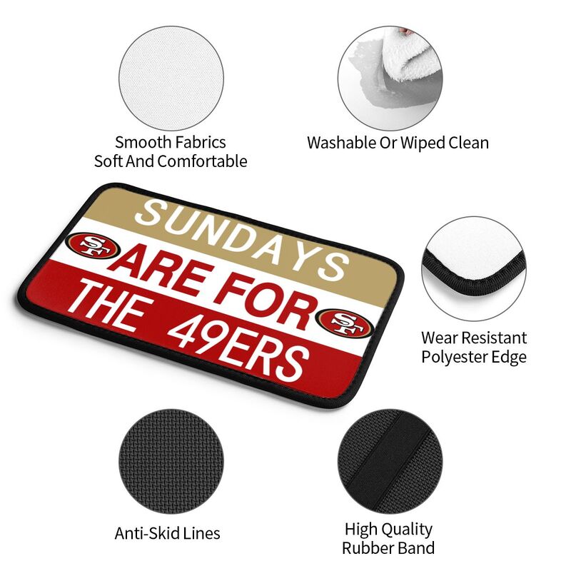 San Francisco 49ers Personalized printed car armrest cover Car handrail box cushion